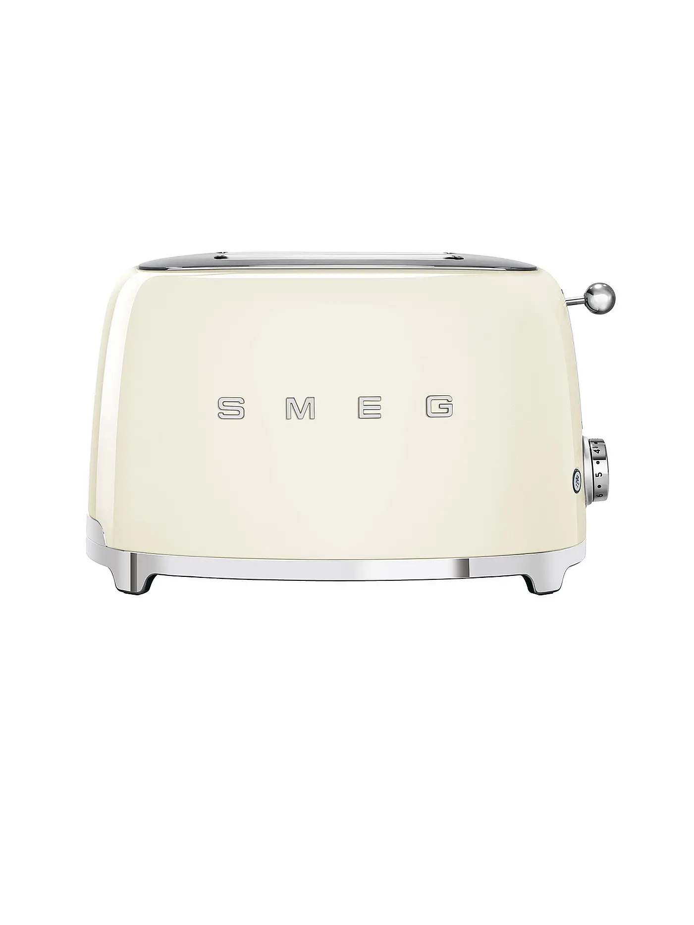 SMEG | 2 Schlitz Toaster 50‘s Retro Style Schwarz TSF01BLEU | creme
